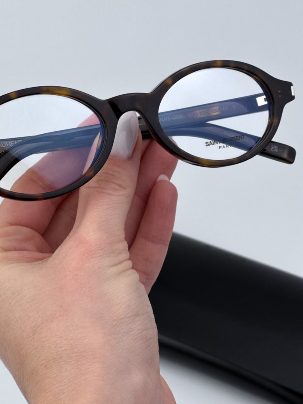 SAINT LAURENT SL751 JEANNE OPT 002 HAVANA OVAL WOMEN EYEGLASSES